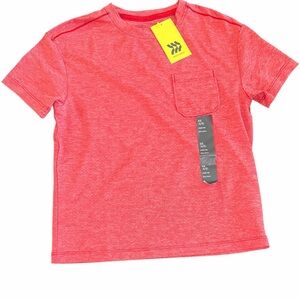 All in Motion Kids Heathered Red Short Sleeve Tee